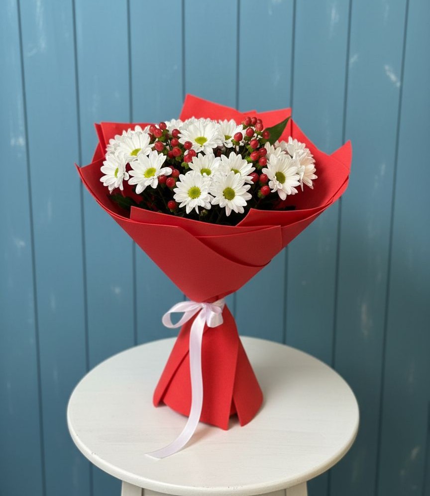 Букет цветов из: Хризантемы в Большой Мурте