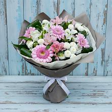 Букет цветов из:  Герберы, Альстромерии и Хризантемы #REPLACE_PRED# Большой Мурте