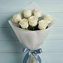 Букет 7 Белых роз Эдлесс Лав в Большой Мурте