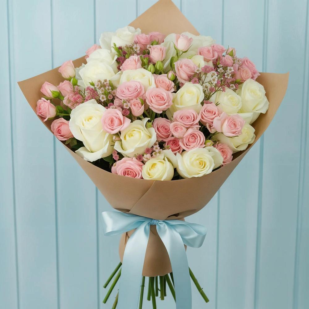 Букет цветов из: Розы в Большой Мурте