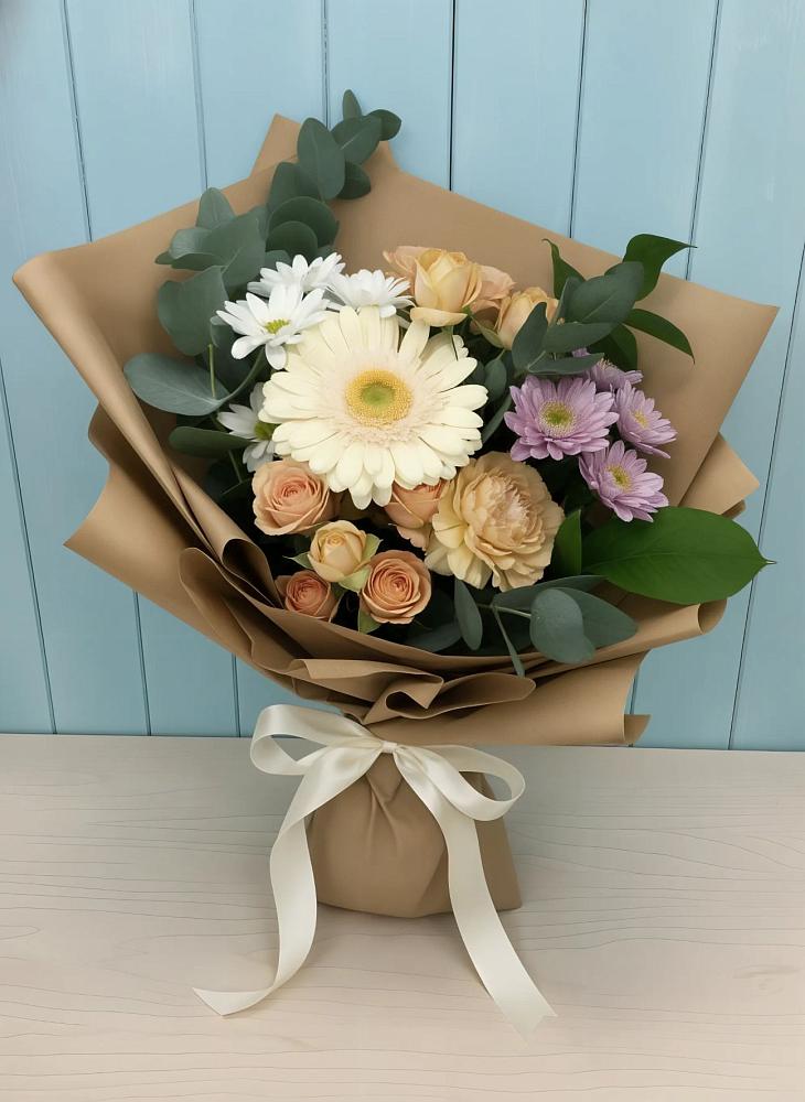 Букет цветов из: Герберы и Хризантемы в Большой Мурте