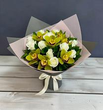 Букет цветов из:  Орхидеи и Розы в Большой Мурте