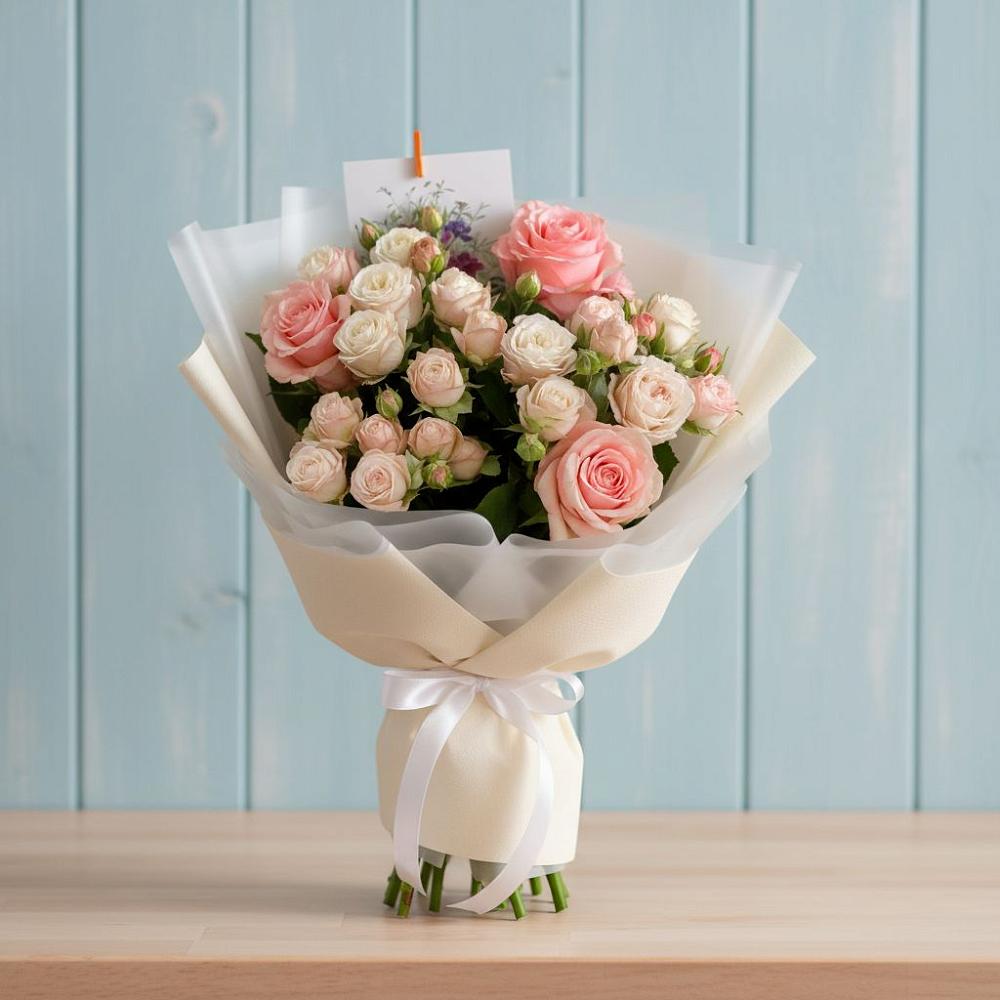 Букет цветов из: Розы в Большой Мурте