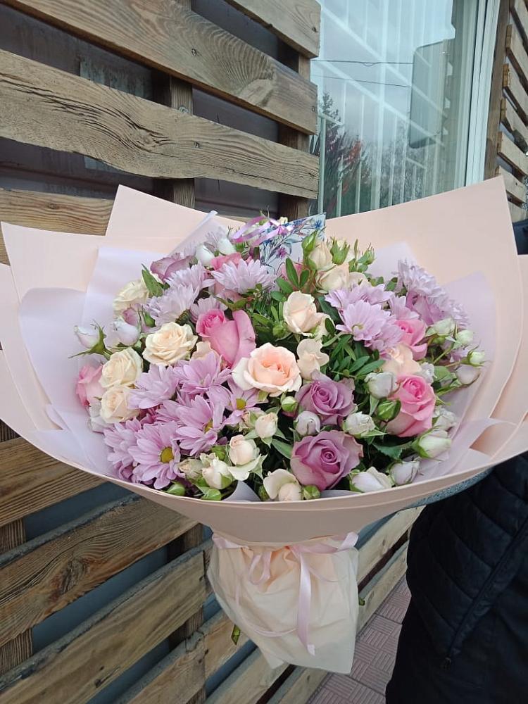 Букет цветов из: Розы и Хризантемы в Большой Мурте