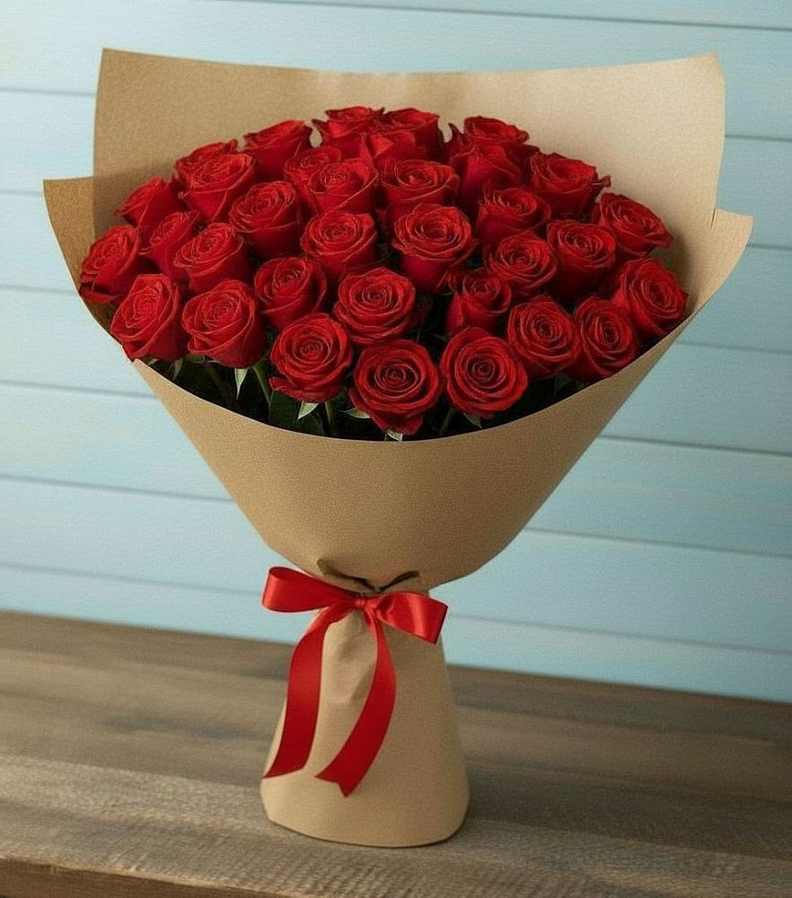 Букет Красные розы Милано в Большой Мурте