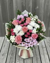 Букет цветов из:  Альстромерии, Гвоздики, Розы и Хризантемы #REPLACE_PRED# Большой Мурте