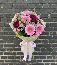 Букет цветов из:  Герберы и Хризантемы в Большой Мурте