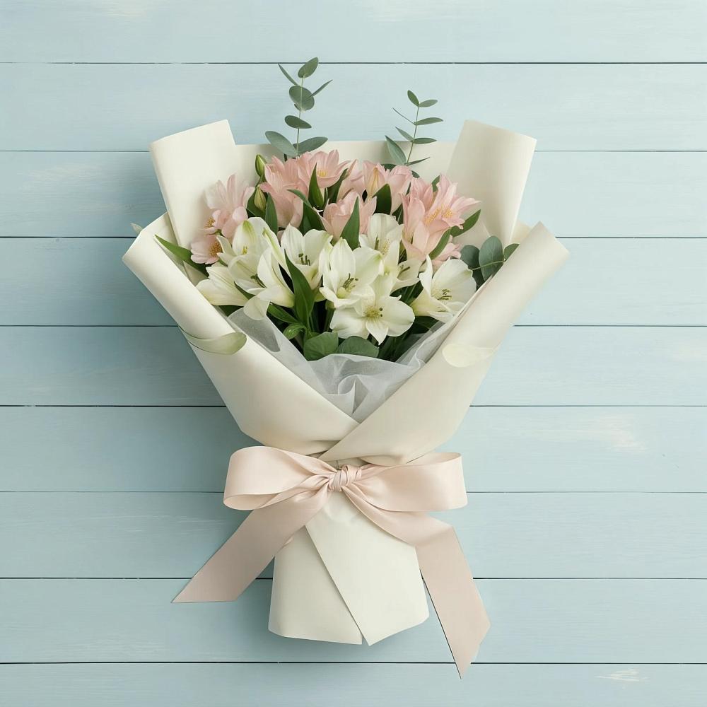 Букет цветов из: Альстромерии в Большой Мурте