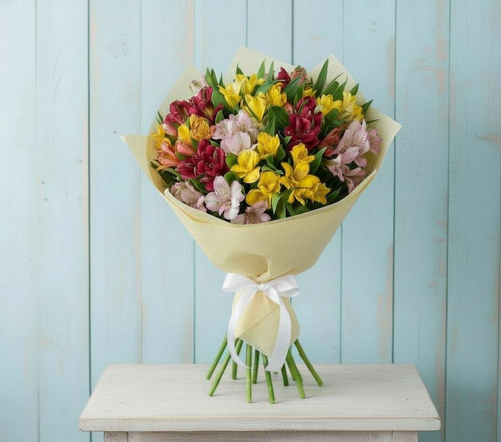 Букет цветов из: Альстромерии в Большой Мурте