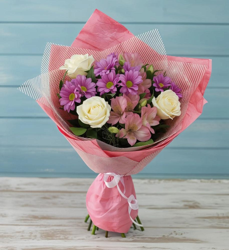 Букет цветов из: Герберы в Большой Мурте